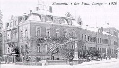 Stammhaus der Firma Lange & Söhne ca. 1920